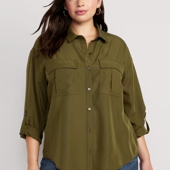 Old Navy | Button-Down Utility Shirt - Picture 1 of 7